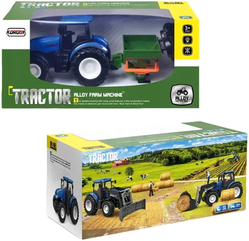 Traktor zdalnie sterowany LEAN Toys z prasą 1:24 (5905323215498)