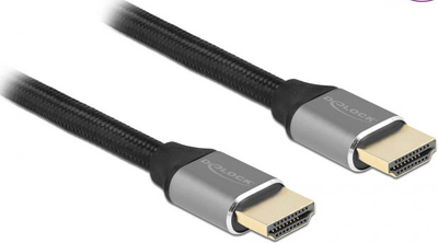 Надшвидкий кабель Delock HDMI-Кабель 48 Gbps 8K 60Гц Gray 2 м (4043619839964)