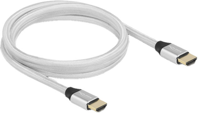 Надшвидкий кабель Delock HDMI-Кабель 48 Gbps 8K 60Гц Silver 2 м (4043619853670)