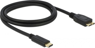 Kabel Delock USB 3.2 USB Type-C męski na USB Typ Micro-B męski Black 1 m (4043619836772)