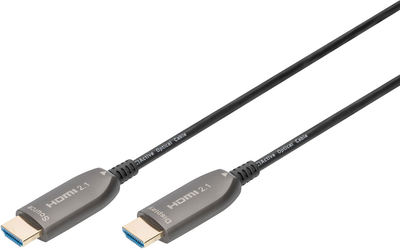 Гібридний з'єднувальний кабель Digitus HDMI 2.1 Ultra High Speed 8K 60Гц UHD Black 10 м (4016032467038)