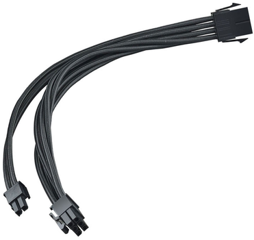 Kabel przedłużający zasilanie SilverStone SST-PP07E-PCIB Black 0.3 m (4710679810195)