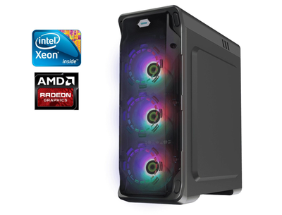 Игровой ПК GameMax StarLight FRGB Tower / Intel Xeon E5-2640 (6 (12) ядер по 2.5 - 3.0 GHz) / 32 GB DDR4 / 512 GB SSD / AMD Radeon RX 6600, 8 GB GDDR6, 128-bit / 500W / Win 10 б/у