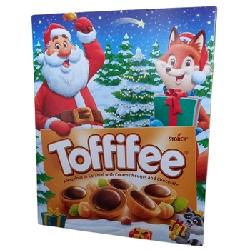 Шоколадный новогодний набор конфет Toffifee ириски с фундуком 250 г