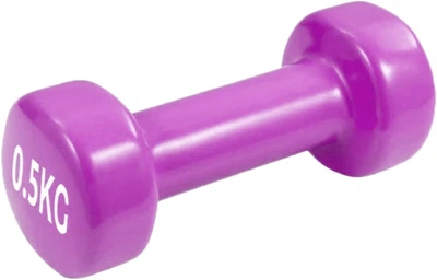 Гантель виниловая PowerPlay 4125 Achilles 0.5 кг Розовая (PP_4125_0.5kg)