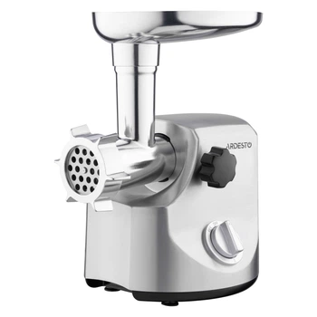 М'ясорубка Ardesto 3000Вт, продук.-2.6кг/хв, 4 решітки + для ковб., кеббе, 3 терки, метал, сріблястий (MGA-3000W)