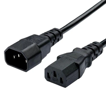 Шнур питания Kingda С13-C14, 1.8 м, 1.0 мм2