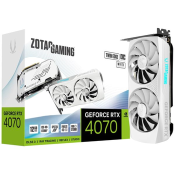 Відеокарта Zotac GAMING GeForce RTX 4070 Twin Edge OC White Edition (ZT-D40700Q-10M)