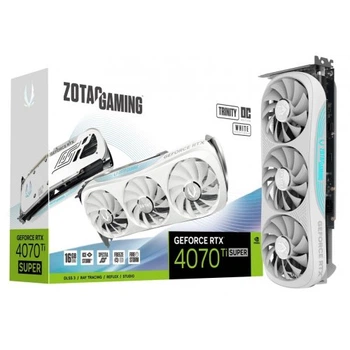 Видеокарта Zotac GAMING GeForce RTX 4070 Ti SUPER Trinity OC White Edition 16GB (ZT-D40730Q-10P)