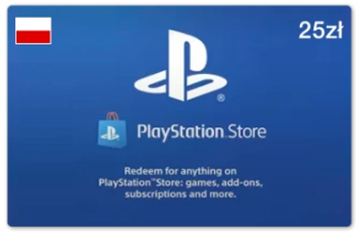 Карта пополнения Playstation PSN Gift Card 25 PLN
