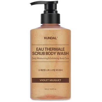 Гель-скраб для душу "Фіолетова конвалія" Eau Thermal Scrub Body Wash Violet Muguet Kundal 500ml