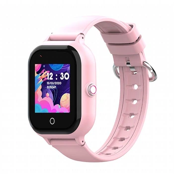 Умные детские смарт часы-телефон Wonlex KT24 4G камера прослушка геозона WI-FI GPS SIM Pink (17008)