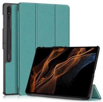 Чехол Smart Case на Samsung Galaxy Tab S11 Ultra (14.6") / чехол для планшета с функцией подставки / (зеленый)