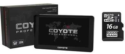 GPS Навигатор COYOTE&nbsp;820 TORR PRO 1gb 16gb на Андроид GPS с Wifi для легкового и грузового транспорта TIR-ADR + MicroSD карта памяти 16GB