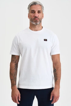 Біла чоловіча футболка з нашивкою Paul&Shark 6595 XXXL