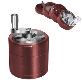 Мельница Для Табака Гриндер Металлический "Herb Grinder Red"