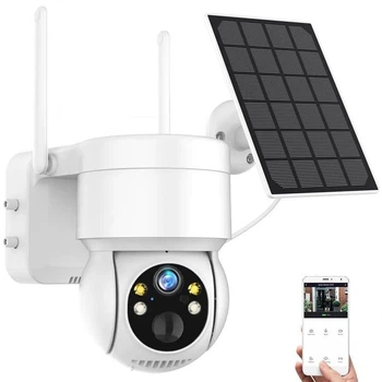 Сонячна охоронна WiFi IP-камера Wonsdar 3.6мм iCSee з сонячною панеллю, динаміком та мікрофоном WNSD-304-C