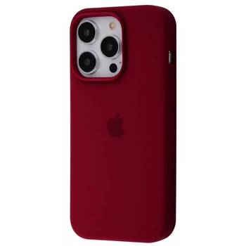 Чехол силиконовый микрофибра (AA) Epic Silicone Case Full для Apple iPhone 14 Pro Max plum