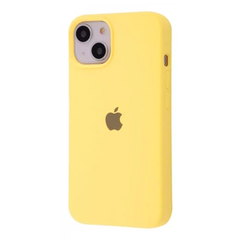 Чехол силиконовый микрофибра (AA) Epic Silicone Case Full для Apple iPhone 15 mellow yellow