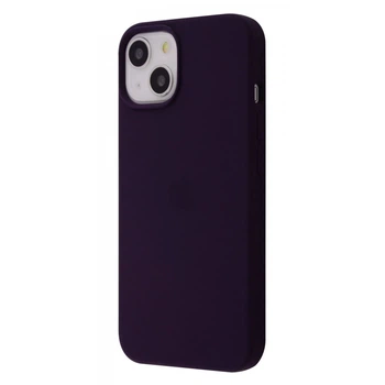 Чехол силиконовый микрофибра (AA) Epic Silicone Case Full для Apple iPhone 13/14 elderberry