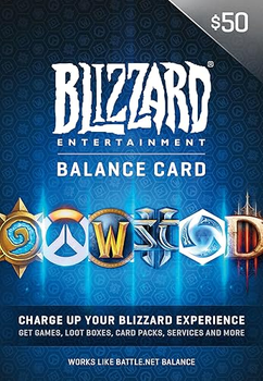 Подарункова карта Blizzard Battle.net 50 USD