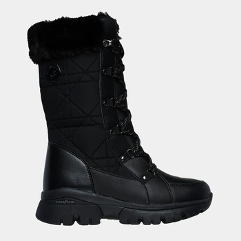 Жіночі зимові чоботи Skechers 168003 BBK 38 (8US) 25 см Чорні (196989574530)