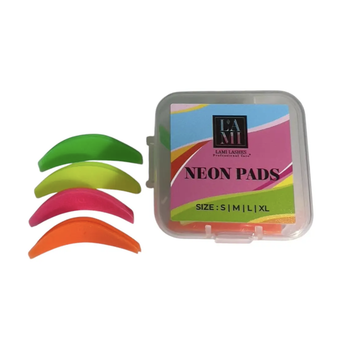 Набор валиков для ламинирования ресниц Lami Lashes NEON Pads размеры S,M L,XL