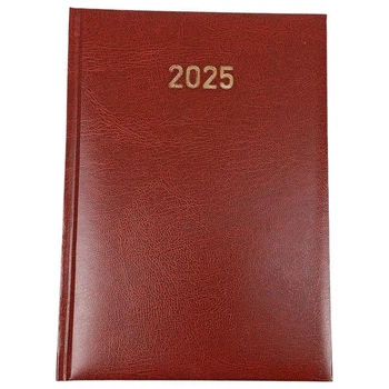 Дневник датированный "2025" в твердом переплете А5, 168 листов