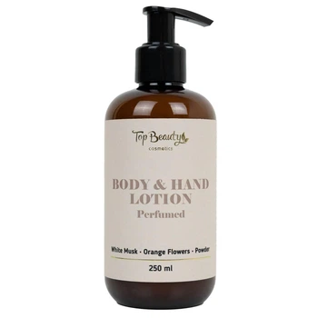 Парфумований лосьйон для рук та тіла Top Beauty Body s Hand Lotion Rerfumed 250 мл Білий мускус-Квіти апельсина-Пудра