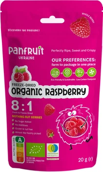 Малина сублимированная Panfruit Органическая Целая 20 г (4820195680889)
