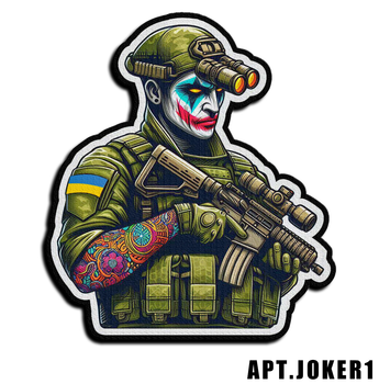 Военный шеврон Shevron.patch Джокер с автоматом и прибором ночного видения (JOKER1)