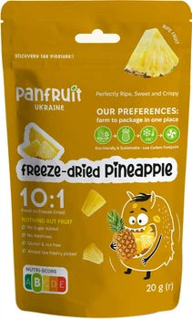 Ананас сублімований Panfruit Слайси 20 г (4820195680872)