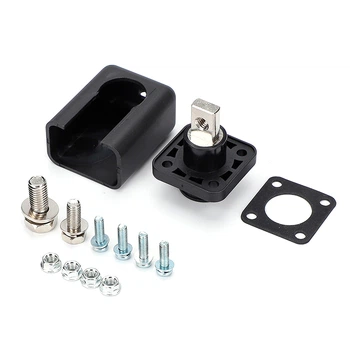 Корпусная клемма проходная 150A М8-M6 600V медная IP54 черная