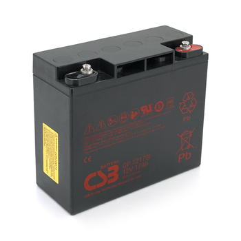 Аккумуляторная батарея CSB GP12170I, 12V 17Ah (181х77х167мм), М5, 5.5 kg Q4/96