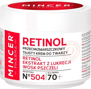 Krem przeciwzmarszczkowy do twarzy Mincer Pharma Retinol №504 70+ 50 ml (5902557260065)