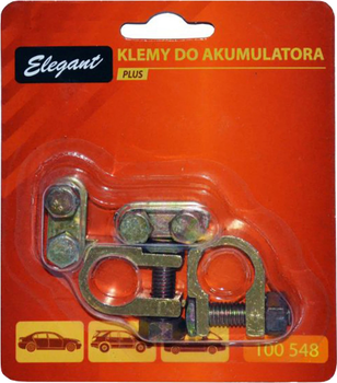 Клеммы АКБ Elegant легковые цинк/латунь комплект 2 шт (EL 100 548)