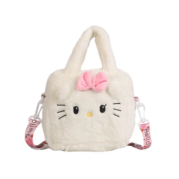 Детская плюшевая сумочка Hello Kitty белого цвета (NR0223_8)
