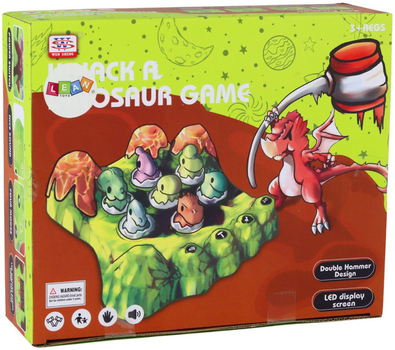 Zabawka edukacyjna Wack-A-Mole Leantoys Dinozaury (5905991006268)