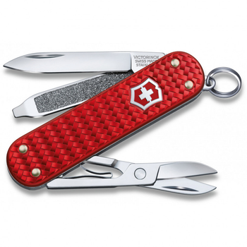 Ніж Victorinox Сlassic SD Precious Alox Iconic Red 06221.401G