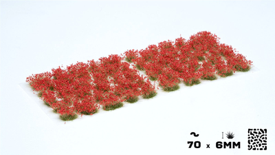 Kwiaty do dekoru Gamers Grass Red Flowers Wild 6 mm (738956789952)