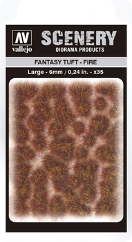 Trawa do dekoru Vallejo SC431 Scenery Fantasy Tuft Fire 6 mm x 35 (8429551986298)