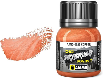 Фарба Ammo DIO Drybrush 40 мл Мідна (8432074006299)