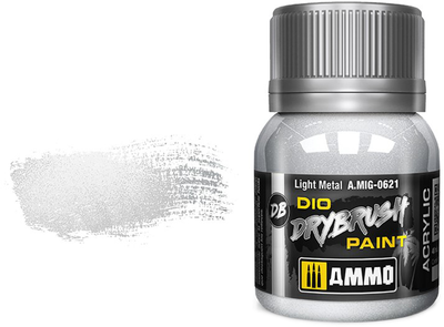 Фарба Ammo DIO Drybrush 40 мл Світло-металева (8432074006213)