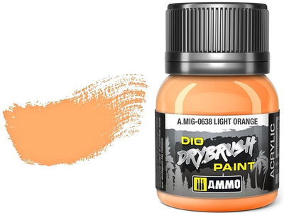 Фарба Ammo DIO Drybrush 40 мл Світло-оранжева (8432074006381)