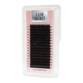 Ресницы для наращивания Lash Secret Д-0.07 отдельная длина 13 черные