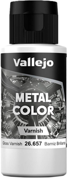 Lakier Vallejo 26.657 Gloss Metal Varnish 60 ml (8429551266574)