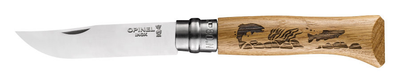 Ніж Opinel №8 VRI Animalia Форель, дуб (002334)