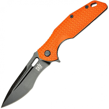 Ніж Skif Defender II Black Stonewash orange 423SEBOR