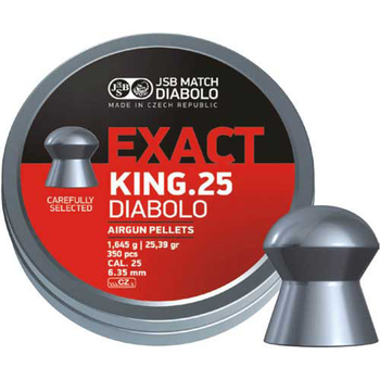 Пули пневматические JSB Exact King 6,35 mm 1,645 г 150 шт/уп (546298-150)