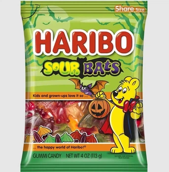 Жувальні цукерки у формі кажанів Haribo Sour Bats Gummy Candy 113г
